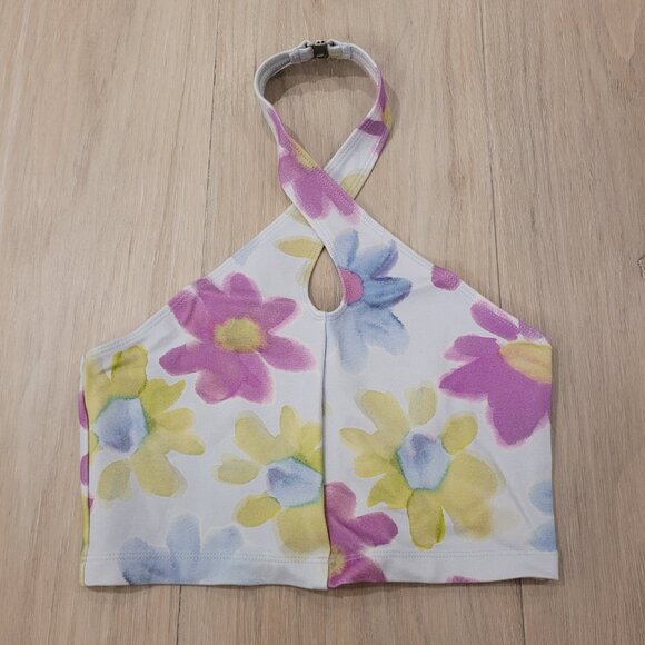 SUNDAY BEST | Aritzia Amie Tank Halter Crop Top | Sz. 2XS - Picture 2 of 5